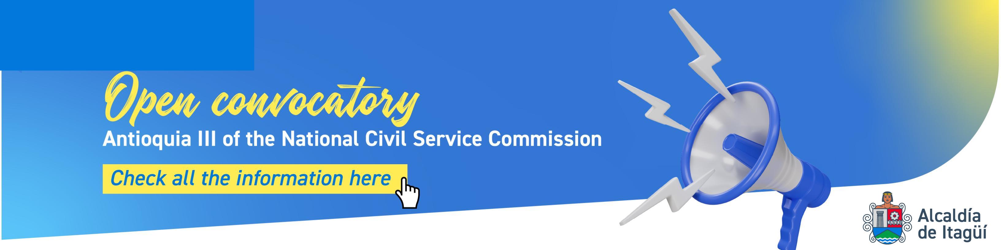 Open Call National Civil Service Commission