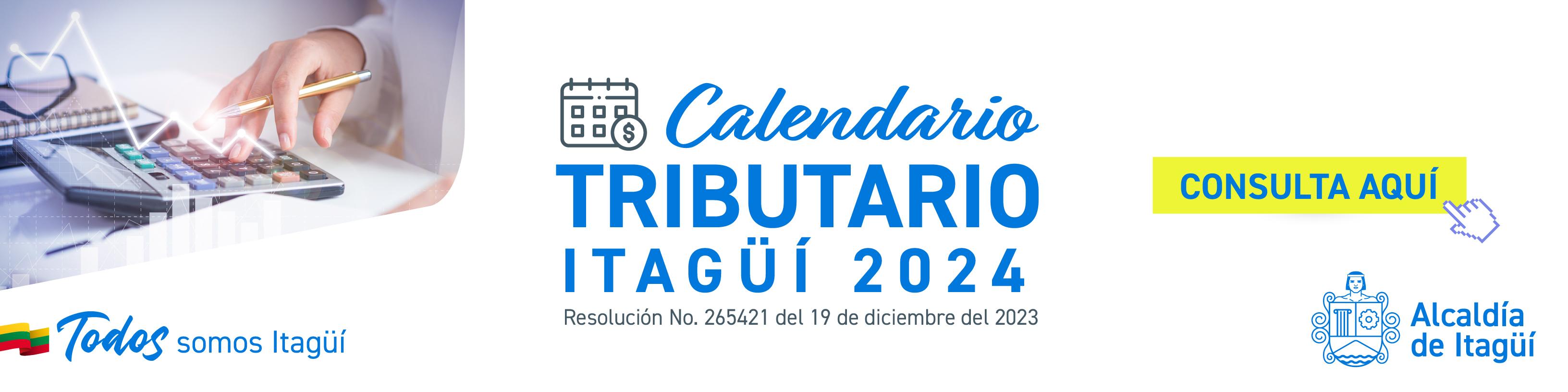 Calendario tributario Itagüí 2024