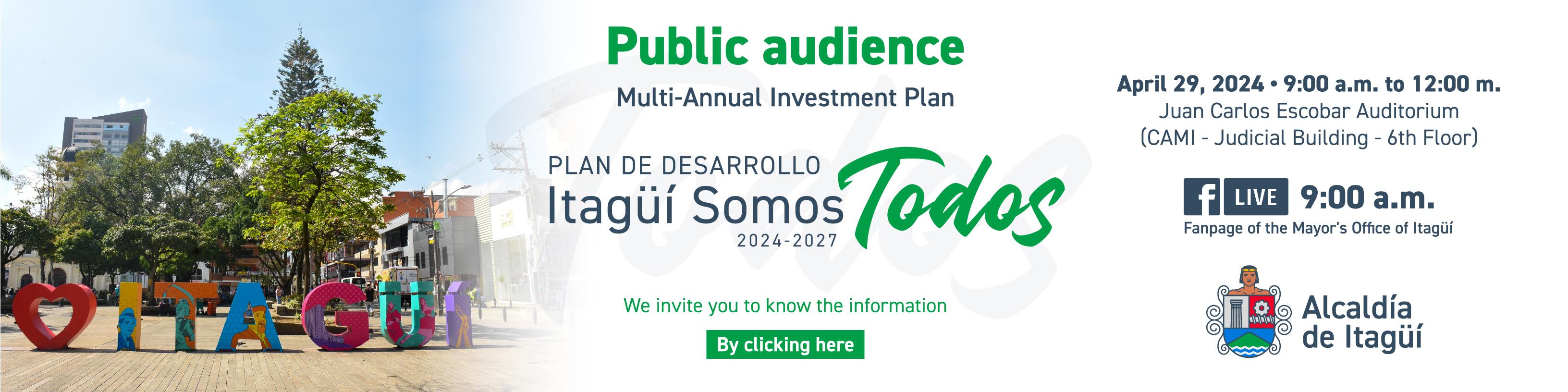 Multiannual Investment Plan 2024 - 2027