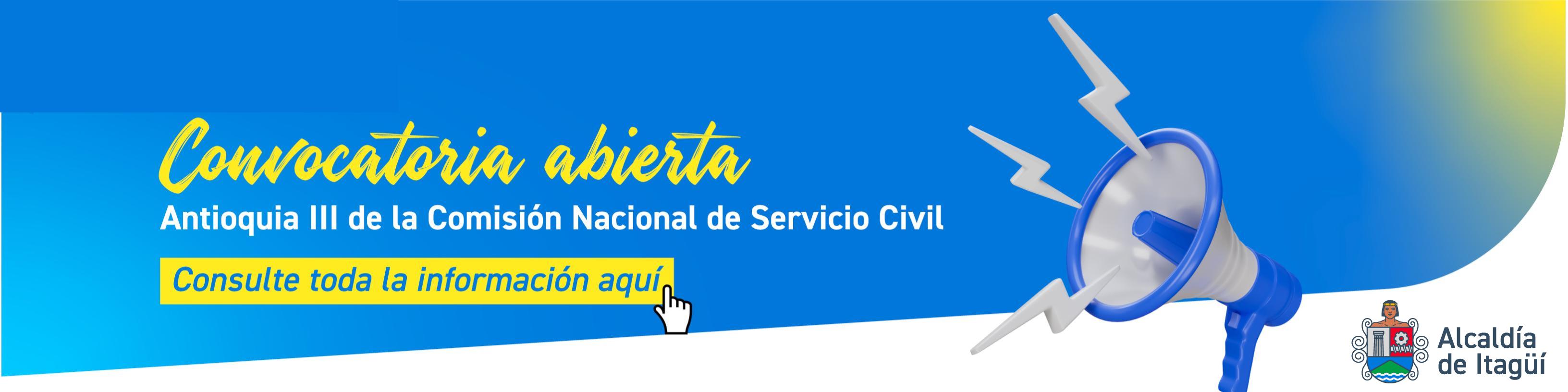 Convocatoria Abierta Comisión nacional de servicio civil