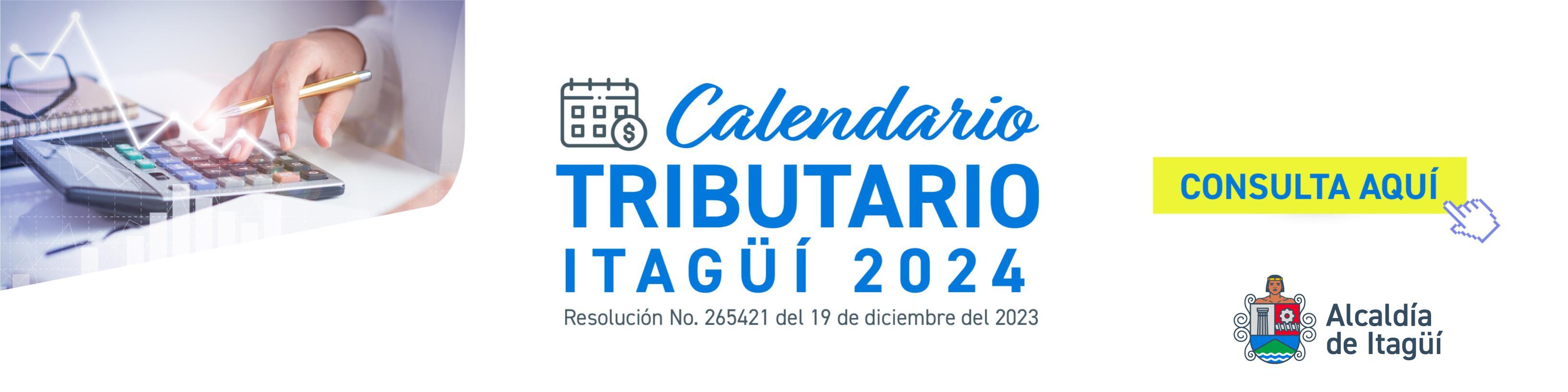 Calendario tributario Itagüí 2024