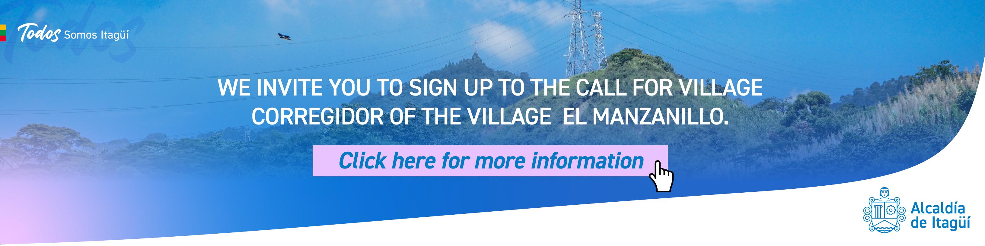 Participate in the open call to be mayor of the El Manzanillo district