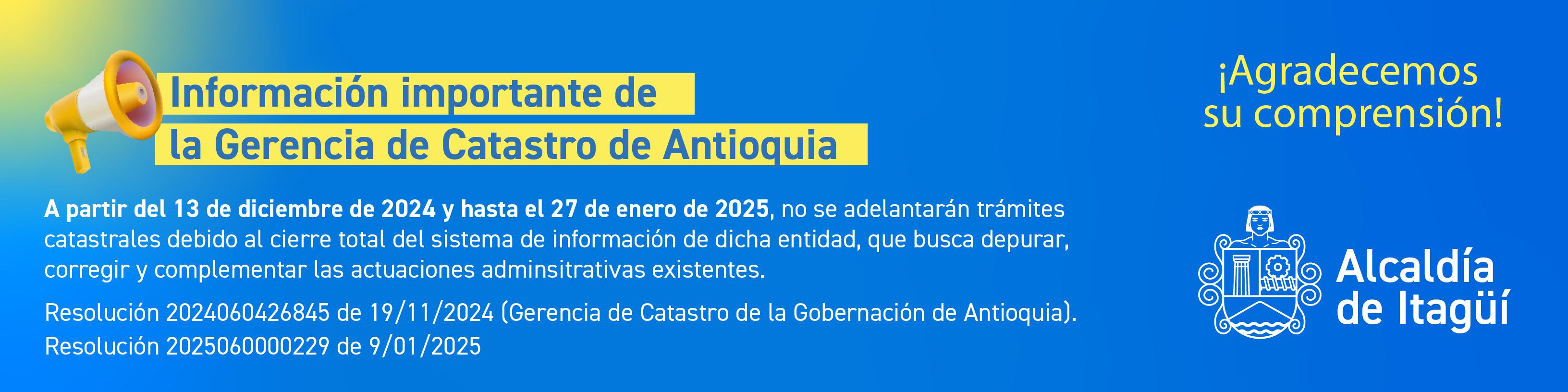 La Gerencia de Catastro de Antioquia