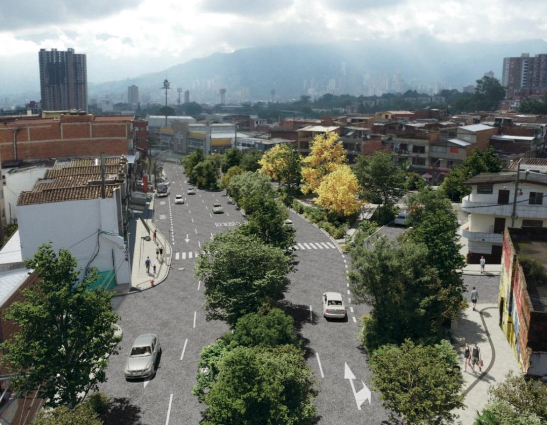 Render doble calzada entre Itagüí y San Antonio de Prado