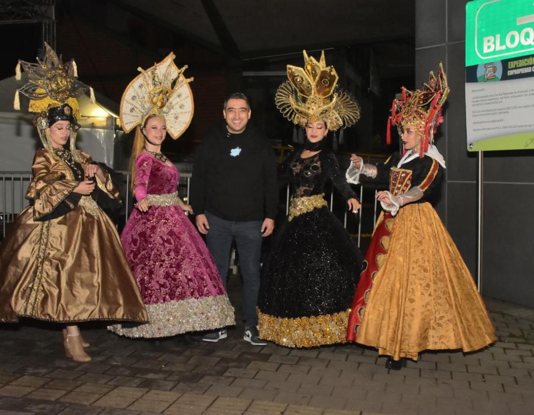 Alcalde Diego Torres en el inicio de las fiestas 